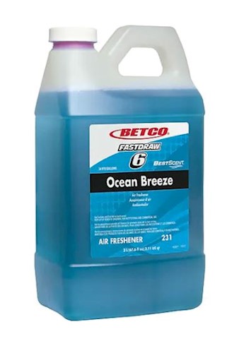 AIR FRESHENER, BETCO BESTSCENT, OCEAN BREEZE SCENT, 2 L, 4/CT