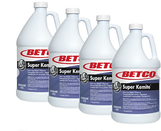 CLEANER / DEGREASER, BETCO SUPER KEMITE, HEAVY DUTY, CHERRY SCENT, 1 GALLON, 4/CT