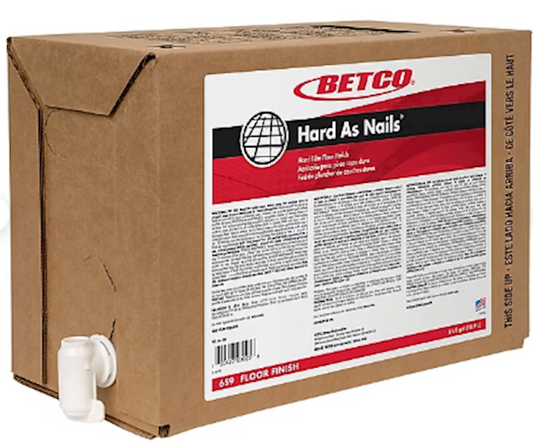 FINISH, 5 GALLON, BIB, BETCO HARD AS NAILS, 17% Solids, 17% Solids (659B500)